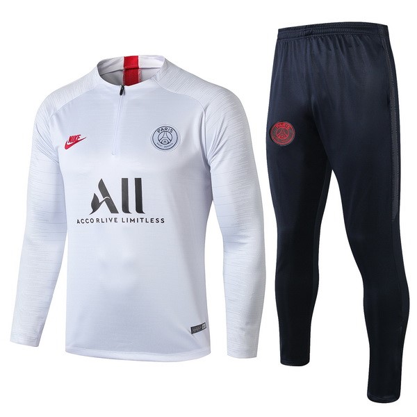 Trainingsanzug Paris Saint Germain 2019-20 Weiß Blau Rote